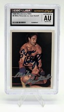 1988 NWA Wonderama Rotunda vs Ivan Koloff #8 Signed Auto CGC JSA WWE Auto 10