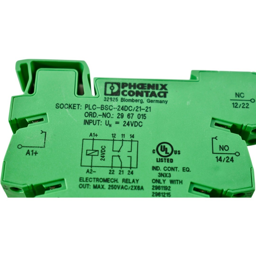 Phoenix Contact 2967015 PLC-BSC- 24DC/21-21 - Relay base 2961192