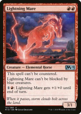 Magic MTG TCG Core Set 2019 Lightning Mare 151/280