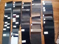 Fabric samples lot 1 lb. suiting wool and blends for piecework applique crafts