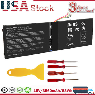AP13B3K AP13B8K Battery For Acer Aspire V5 M5-583P V5-572P V5-572G 4ICP6/60/78