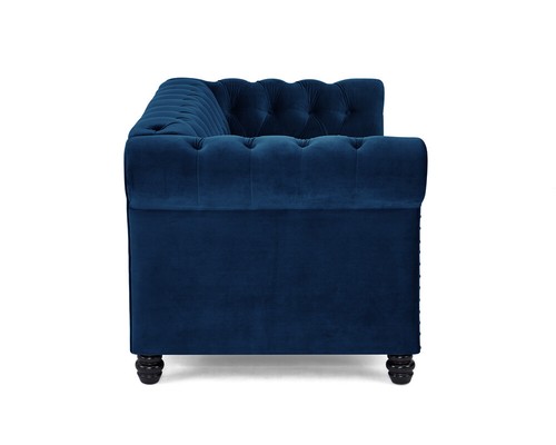 Chesterfield Velvet Sofa 3 2 Seater Couch Suite Tufted With Studded Arm New - Picture 30 of 64