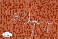 Sasha Vujacic LA Lakers Signed 4x6 Basketball Surface Card JSA Authenticated