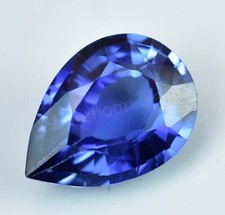 Flawless 4.60 Ct Natural Blue Ceylon Sapphire Pear Certified Loose Gemstone