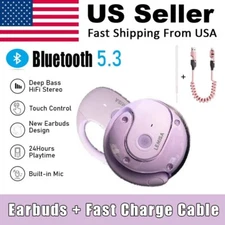Language Translation True Wireless Earphone Earbuds Headphones HiFi Sport Purple