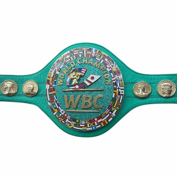 WBC Emerald Championship Boxing Belt Genuine Leather 3d Adult for sale