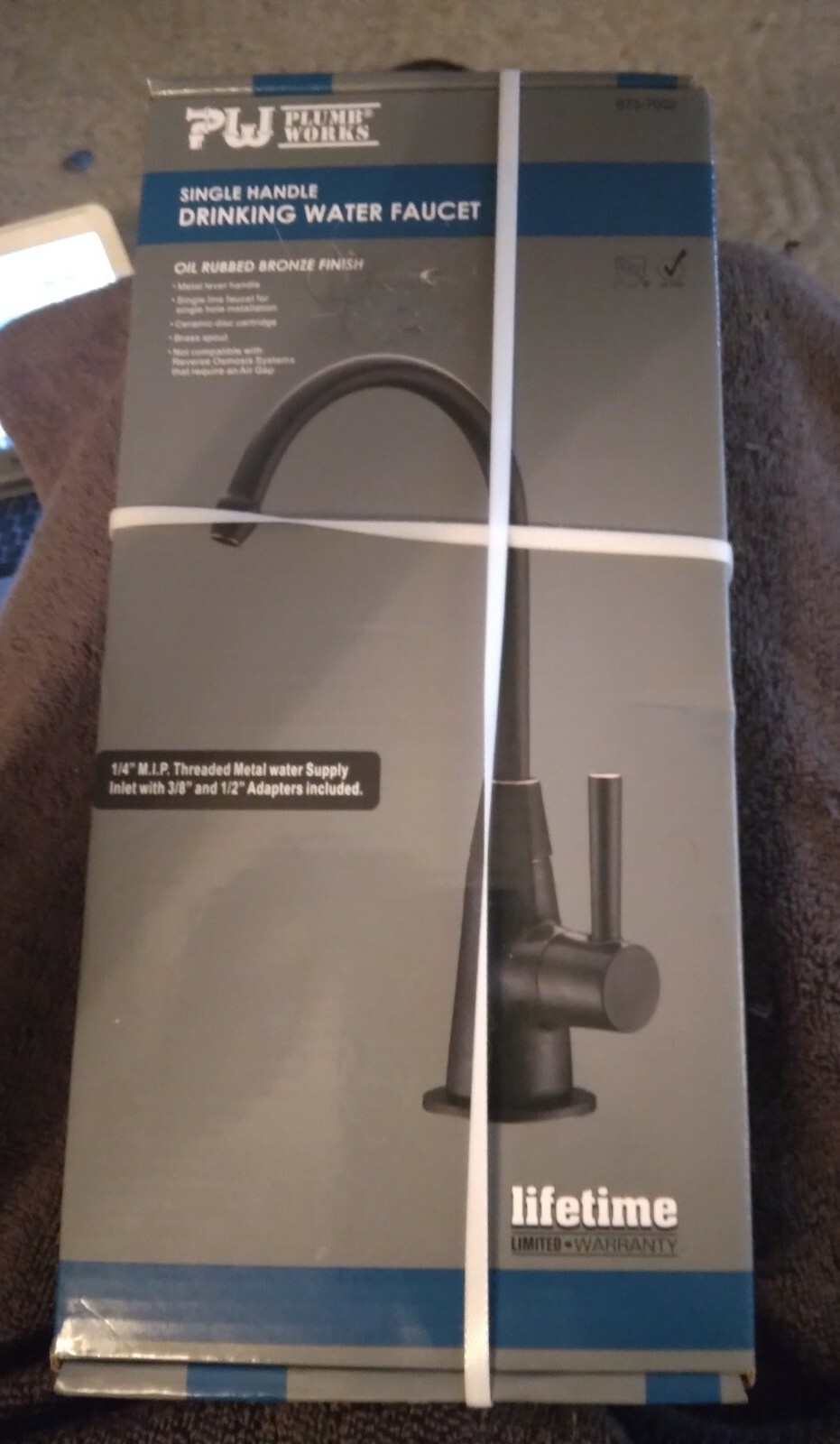 Plumb Works Single Handle Drinking Water Faucet 6737001 Stainless Steel Finish