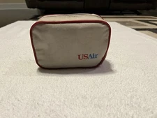 New Vintage USAir US Airways Small Toiletries Sleep Bag First Class Travel Bag