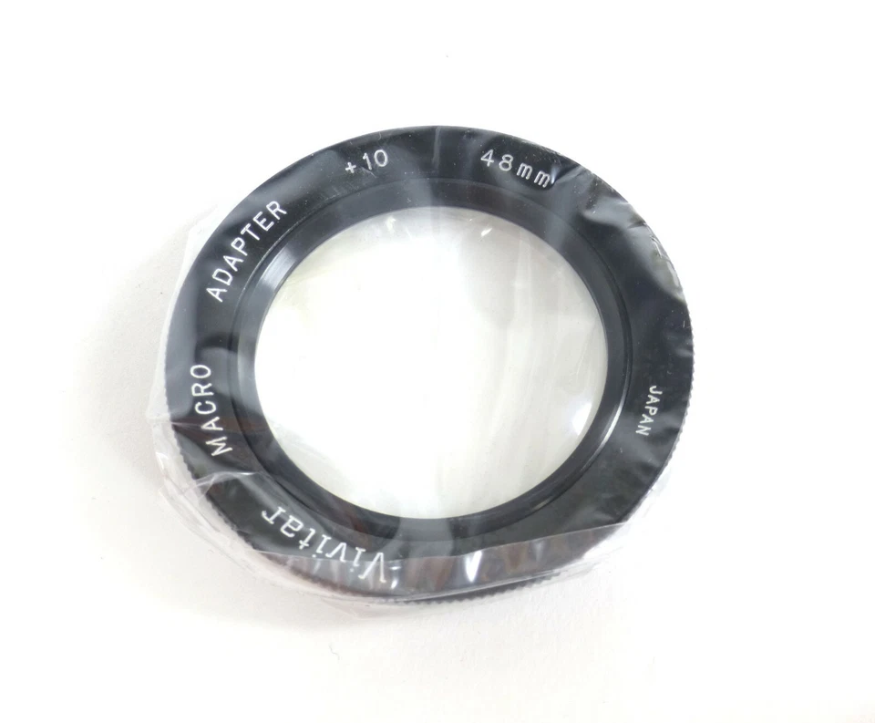 Vivitar Macro Adapter +10 48mm Optical Glass filter w/Leather case and Box - Image 2 of 4