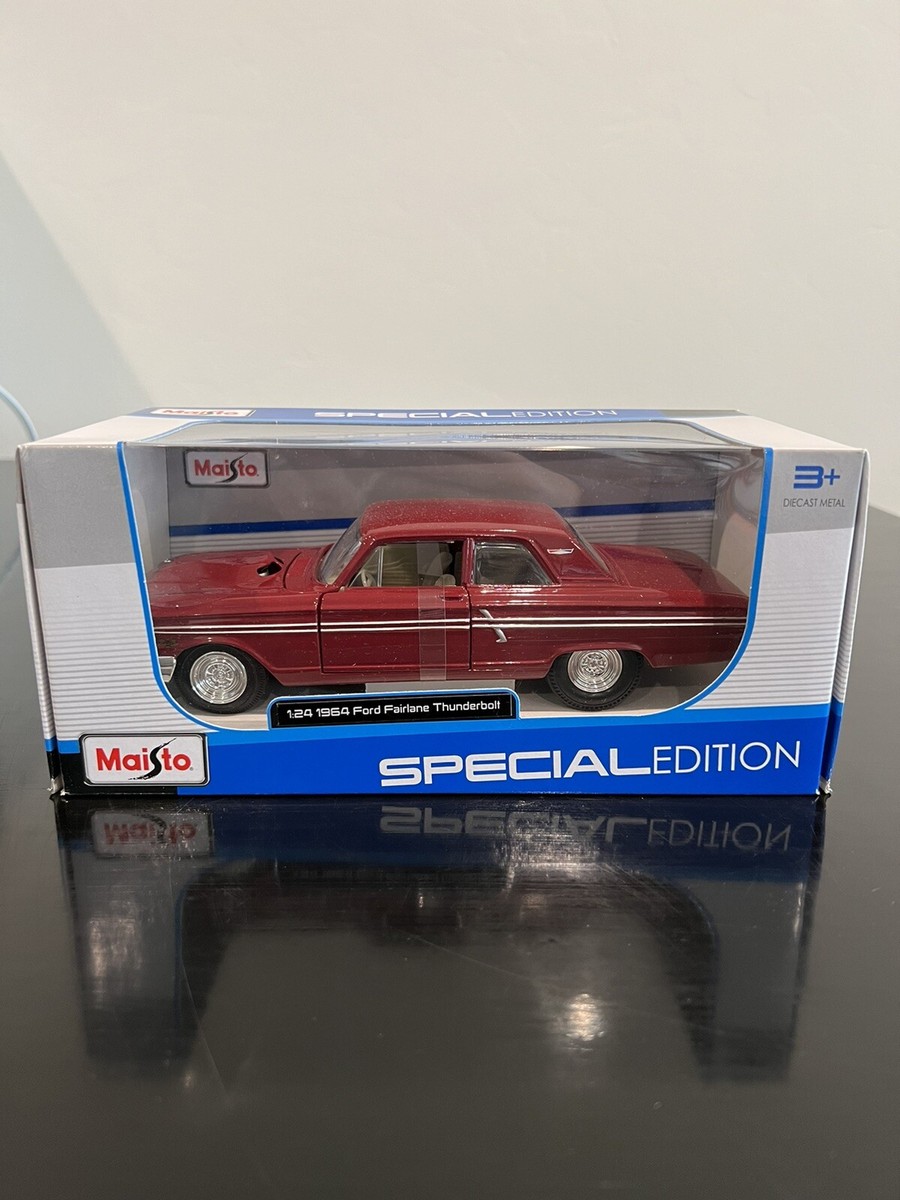 ミニカー Maisto 1964 FORD FAIRLANE THUNDERBOLT Maisto 1:24 Diecast Model 1964 Ford Fairlane Thunderbolt Red