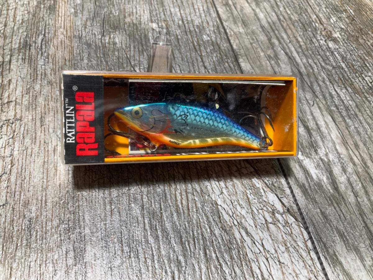 Leurre de pêche Rapala RNR-7 Rattlin Rap logo publicitaire Leurre de pêche Rapala RNR-7 Rattlin Rap logo publicitaire