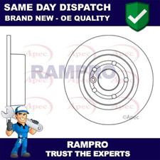 Rampro Rear Brake Disc Fits Land Rover Discovery 1998-2004 Range 1994-2006
