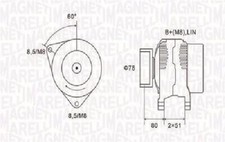 Genuine Magneti Marelli Generator 063731919010 For Ford