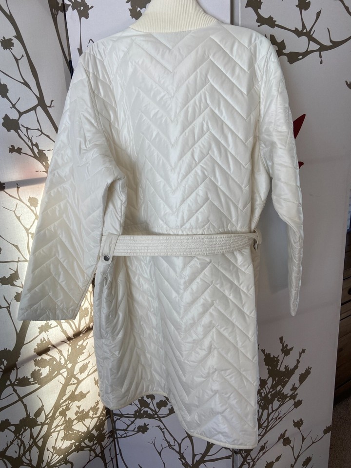 Athleta Mendocino BELTED Coat White Women’s Size 1XNICE!!!! eBay