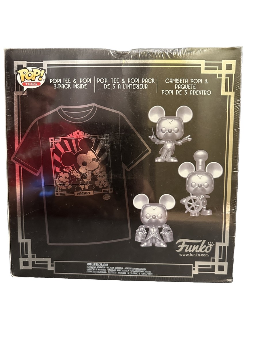 ディズニー フィギュア 海外アマゾン限定 ミッキー シルバー仕様 90周年 Funko Pop Disney Mickey Mouse 90 Years Silver 3 Pack Amazon