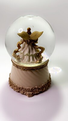 Musical Snow Globe Angel | eBay