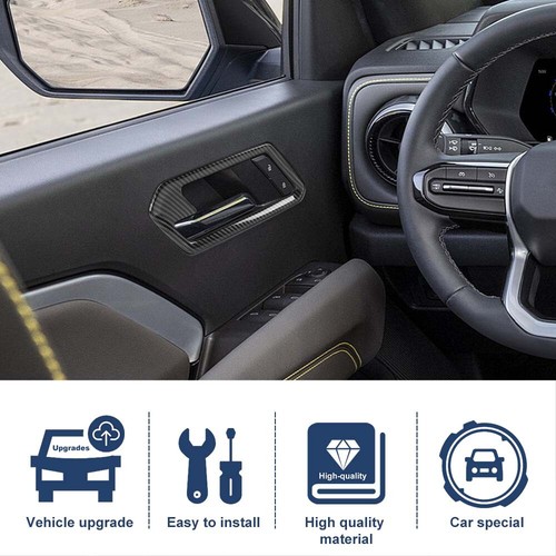 8x Carbon Inner Door window switches Power Lock Covers For Chevy Colorado 2023+ - Picture 17 of 19