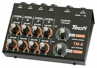 TECH 8ch マイクロミキサー 1.2mケーブル X 2付属 TM-8 wgteh8f TECH 8ch micro mixer 1.2m cable X 2 accessories TM-8 from Japan | eBay