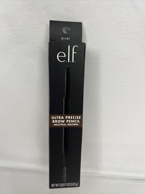 e.l.f. Neutral Brown  Ultra Precise Brow Pencil Dual End W/Brush  COMBINE SHIP