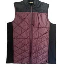 Smartwool Smartloft 120 Quilted Vest Black/Burgundy Size Large