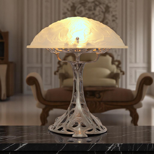Unique Art Nouveau Table Lamp Tin Garden " WMF Collector's Item 1900 Table - Picture 3 of 24