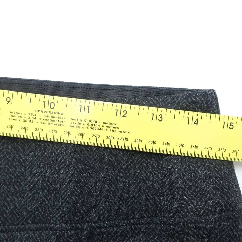 Legging Nine West para mujer mediano negro espiga poliéster elástico cintura alta Foto 4 de 4