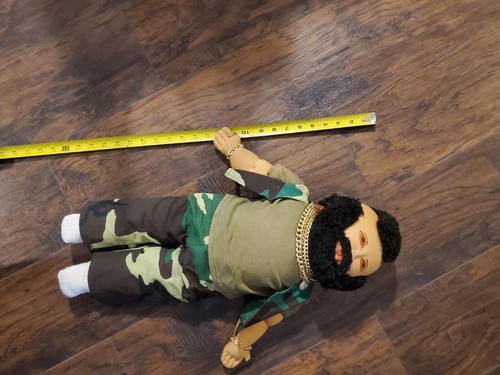 The A-Team Mr. T Custom Cabbage Patch Doll Camo Outfit Gold Chains - RARE! - Picture 13 of 15