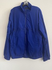  1690 Givenchy Men's Garment-Dyed Logo Track Jacket - Ocean Blue. 50R EU, 40R US