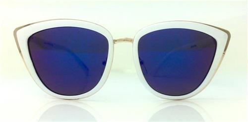 Cat Eye Mirrored Reflective Lenses Metal Pointy Sharp Corners Sunglasses My Girl - Picture 12 of 13