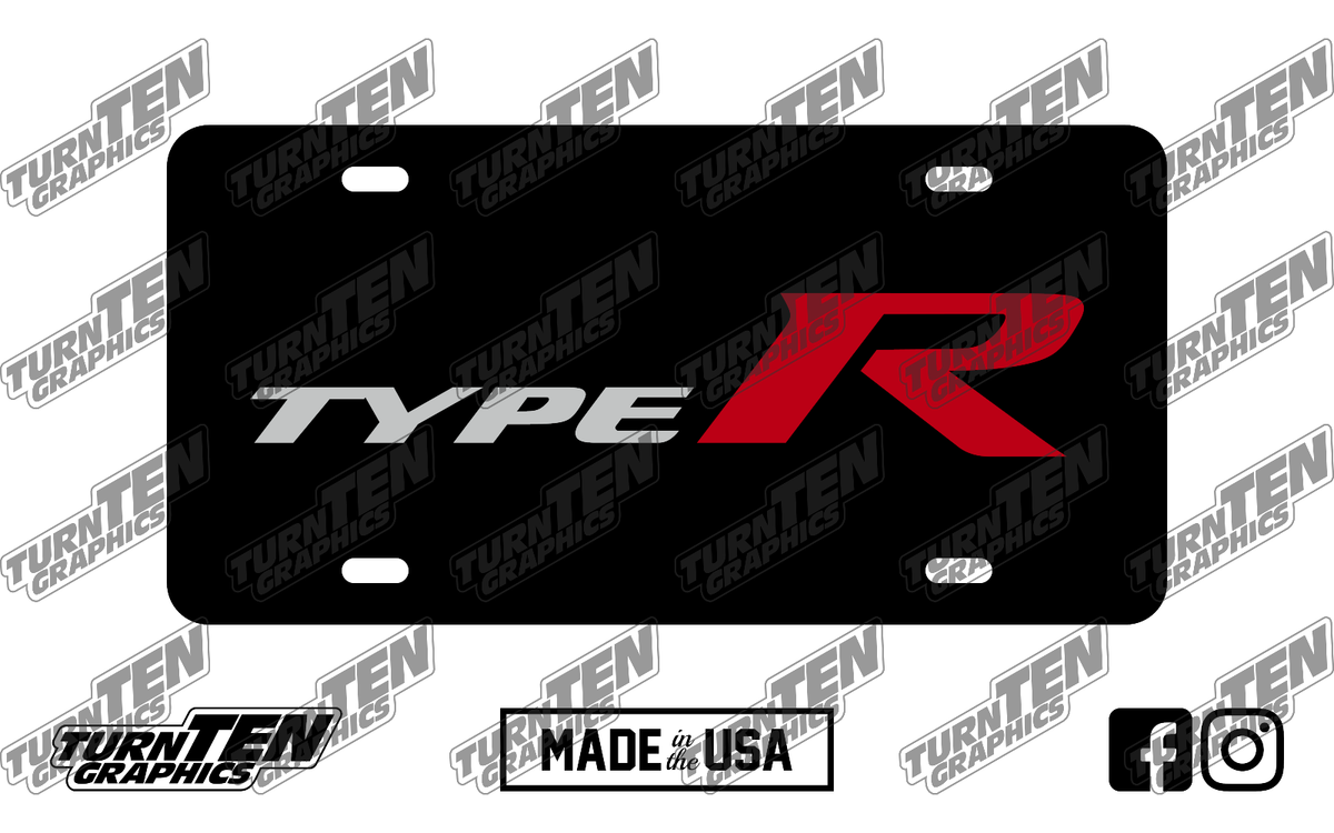 Honda Civic Type R 2017-2024 FK8 FL5 Vanity License Plate | eBay
