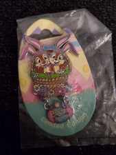 Disney Pin, Happy Easter 2006, Chip 'n Dale, #45687, Limited Edition 1500, DLR