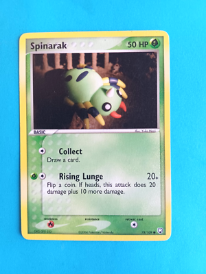 #ad POKEMON EX TEAM ROCKET RETURNS SPINARAK #78 109 COMMON VERY LIGHT PLAY $1.49