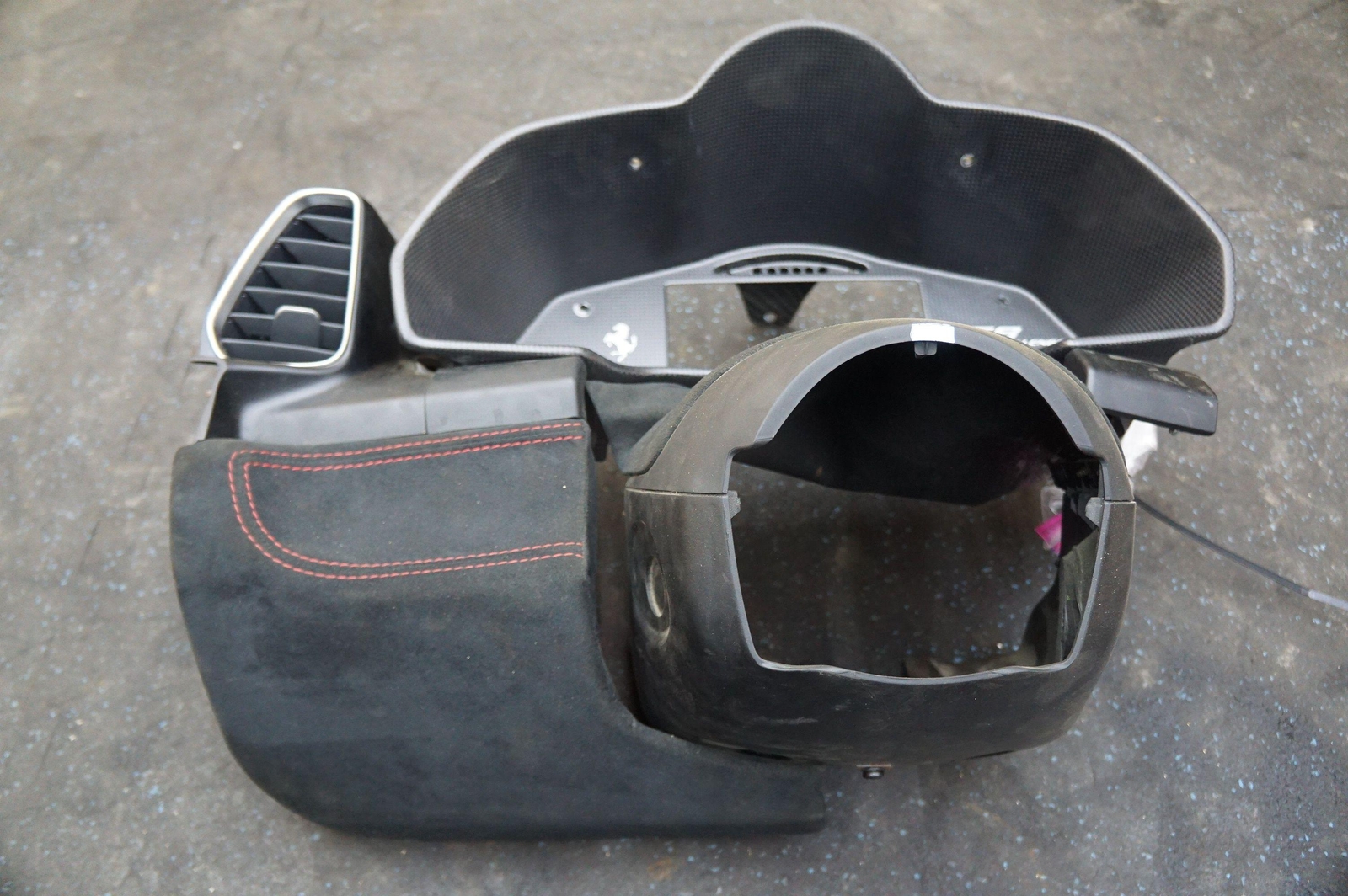 Speedometer Cluster Dash Trim Carbon Fiber 83507800 OEM Ferrari 458 Challenge