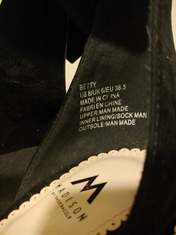 Lazo de terciopelo de tacón alto Madison talla 8 Foto 4 de 4