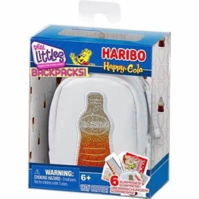 Haribo Bear Happy Cola Real Littles Backpack With 6 Surprises New Unopened