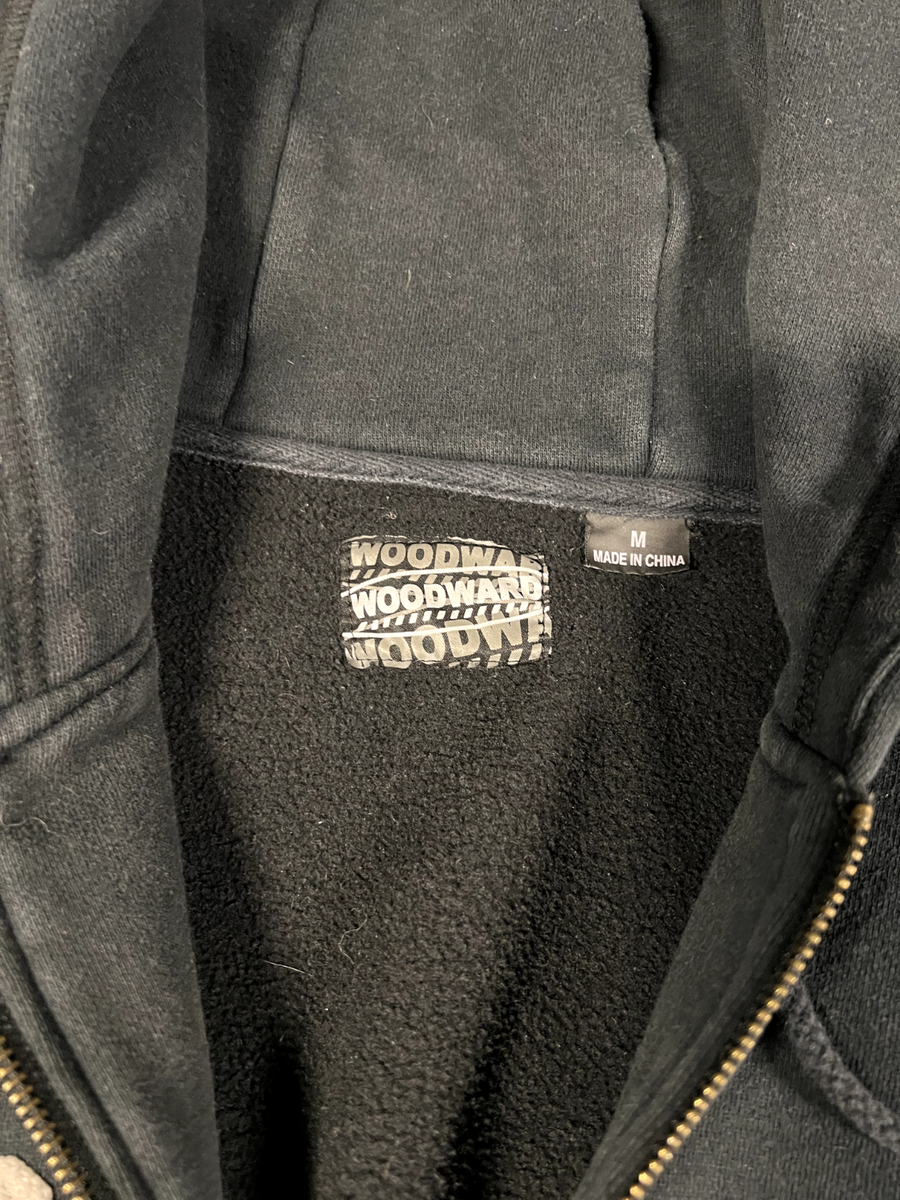 Vintage 00s - Woodward Camp - Heavyweight Hoodie - Full Zip Black 