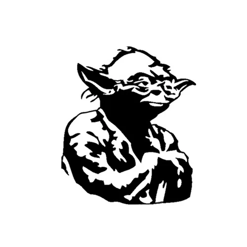 Star Wars Yoda Decal Sticker for Macbook Air Pro Laptop Car Truck Window Wall - Image 2 of 4