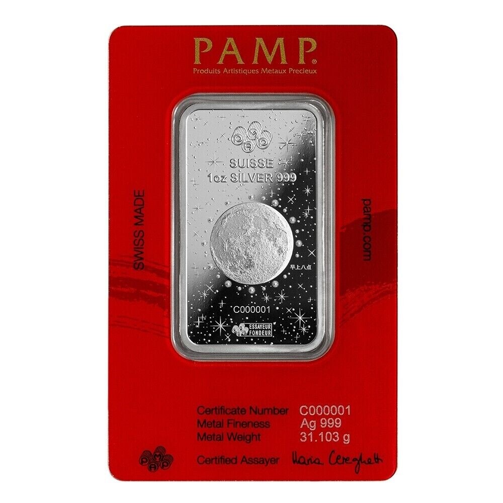 純銀　シルバーバー　PAMP 干支　龍 干支龍 シルバーバー 1/2オンス 2012年製の販売 | 金貨や銀貨の