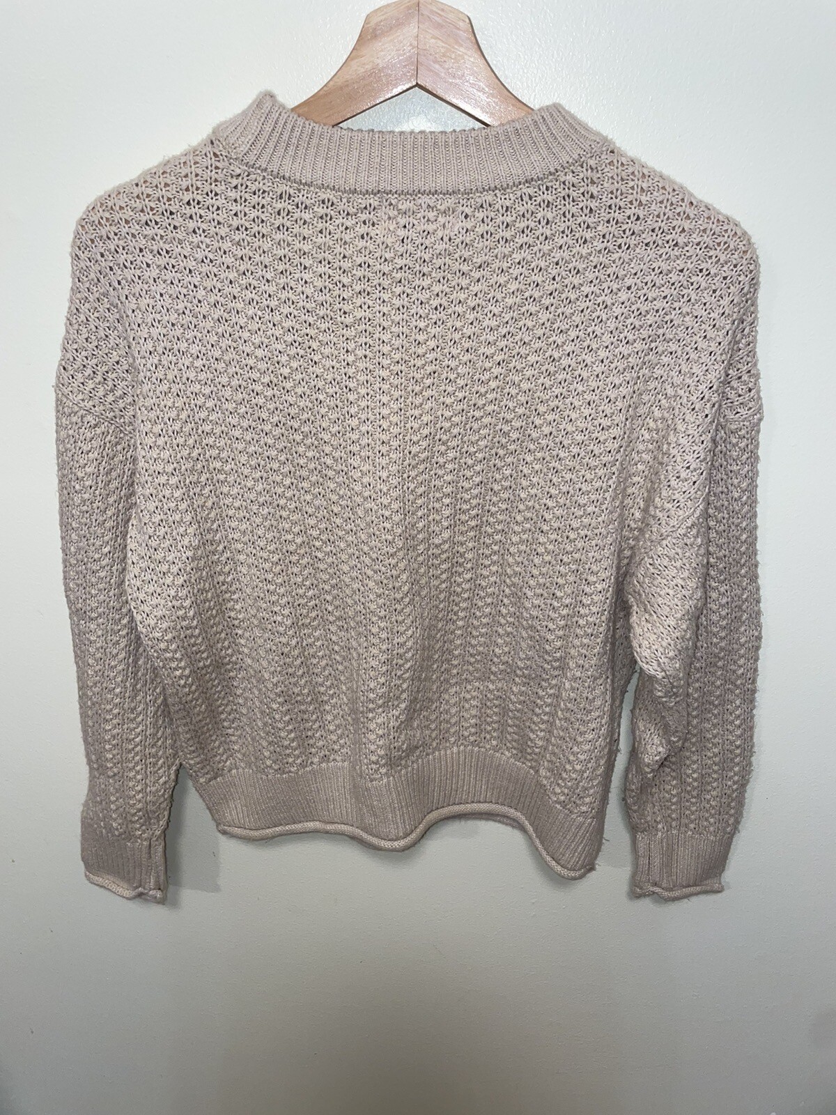 UNIVERSAL THREAD Beige Cotton Blend Pullover Swea… - image 4