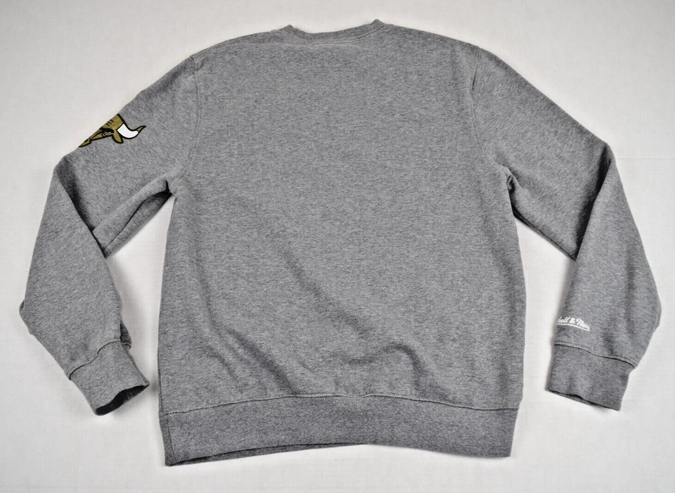 复古 NBA 卫衣 1992 总决赛尺寸 S/M Y2K Mitchell Ness 怀旧灰色红色 — 第 2/4 张图片