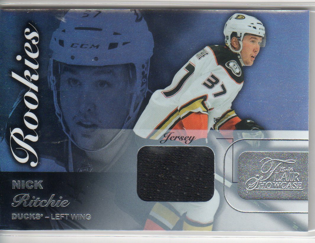 MAGLIA 2015 16 NICK RITCHIE FLAIR SHOWCASE ROOKIES RELIQUIA FILA 0 POSTO 53 ANATRE!!