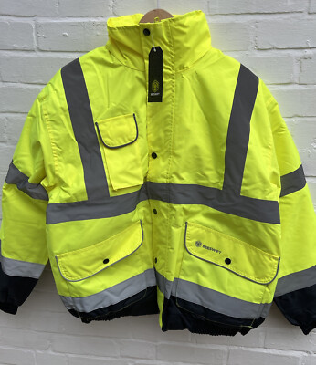 Beeswift Constructor Bomberjacke XL gelb Hi Vis Trader Workman 