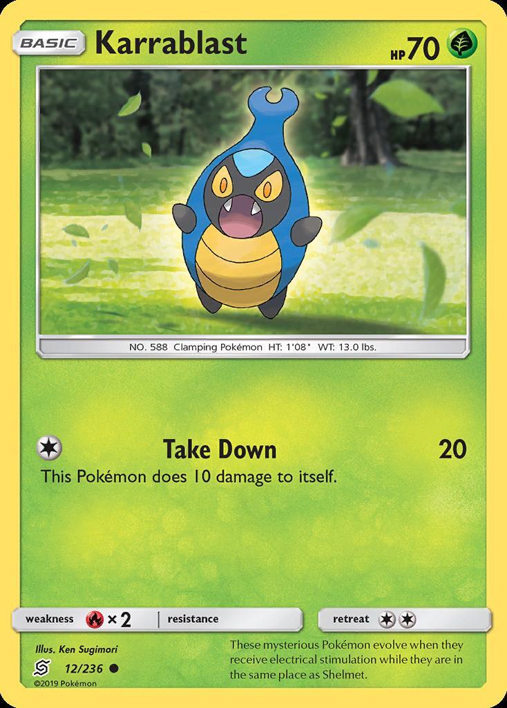Pokemon Karrablast (12/264) Unified Minds LP
