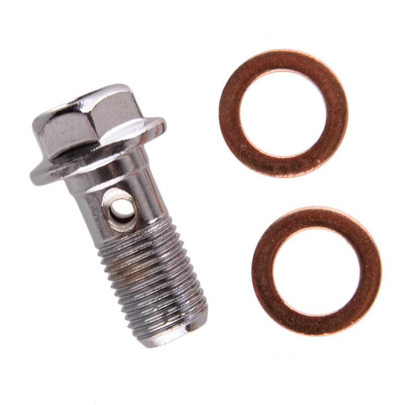 2pcs Motorcycle Brake Banjo Bolt Caliper Master Cylinder M10x1.00 Fit