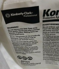 Kimberly-Clark 40103 Komfortguard Light Duty Labcoat, White, Lot Of 10 Large