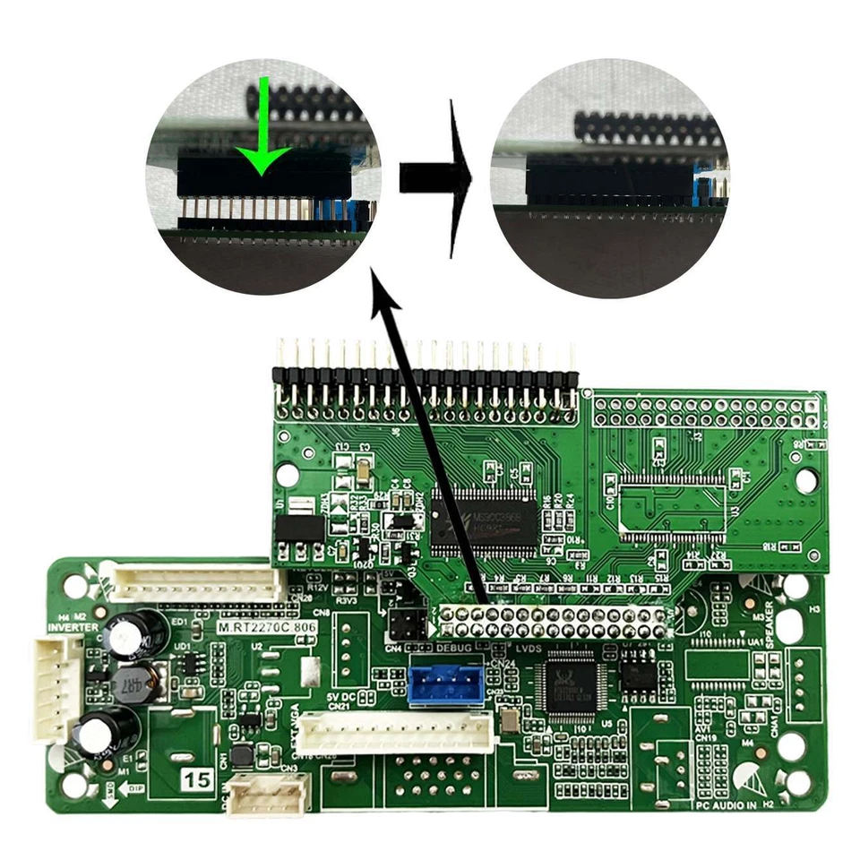 VGA LCD Controller Board For 12.1 inch 800x600 LB121S02 A2 LCD Screen - Image 3 of 4
