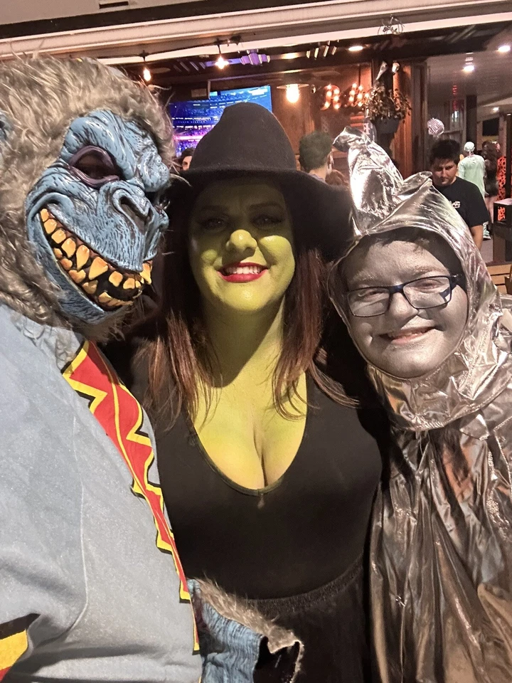 DISFRAZ DE HALLOWEEN ADULTO PARA HOMBRE MONO ALADO MALVADO CHIMPANCÉ VOLADOR MAGO DE OZ XL Foto 3 de 4