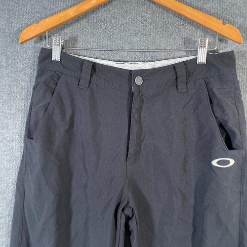 Oakley Pants Mens 30 Black Dress Trousers Straight Leg Regular Fit Golf 30x32 - Picture 2 of 15