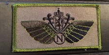 NORWAY AIR FORCE PATCHES  - GREEN FLY WING PATCH ,