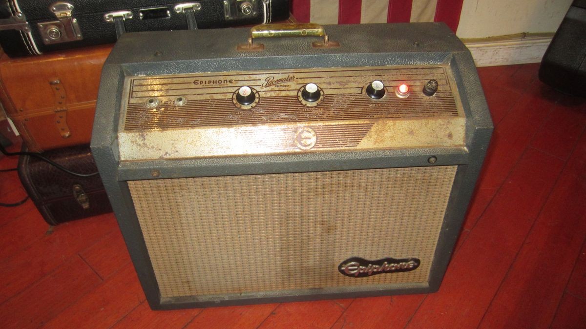 ~ 1963 Epiphone Pacemaker Combo Tube Amp Grey